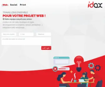 Idax.fr(Agence de communication Web) Screenshot