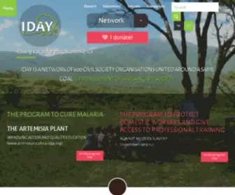 Iday.org(Association Internationale Sans But Lucratif active en Afrique) Screenshot