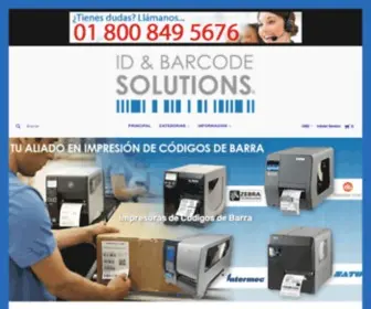 Idbarcodesolutions.com.mx(ID & Barcode Solutions Mexico) Screenshot