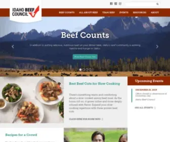 Idbeef.org(Idaho Beef Council) Screenshot