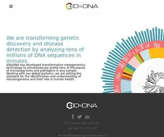 Idbydna.com(Identify any microbe from any sample) Screenshot