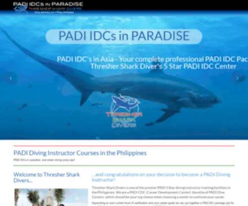 IDC-Philippines.com(PADI IDC at TSD on Malapascua Island in the Philippines) Screenshot