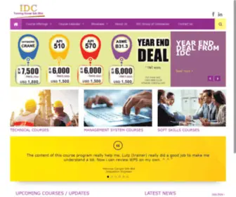 IDC-Training.com(Client centered and Solution driven. IDC Training House) Screenshot