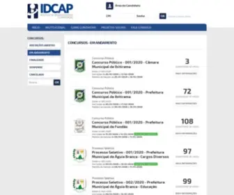Idcap.org.br(Instituto IDCAP) Screenshot
