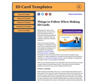 Idcardtemplates.com(Idcardtemplates) Screenshot