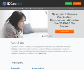 Idcarelive.com(Infectious disease cme) Screenshot