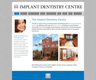 Idcboston.com(Implant Dentistry Centre) Screenshot