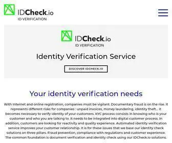 Idcheck.io(Automated Identity Verification in 4 steps) Screenshot