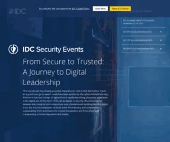 Idcitsecurity.com(IDC Security and Trust Events 2022) Screenshot