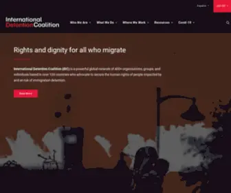 Idcoalition.org(Human rights for detained refugees) Screenshot
