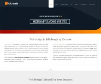 Idcreate.co.uk(Web Design Edinburgh) Screenshot
