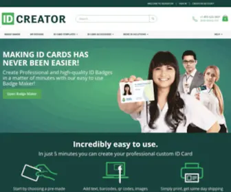 Idcreator.net(Custom Photo ID Cards and Badges) Screenshot