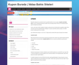 Iddaakuponuburada.com(Kupon Burada) Screenshot