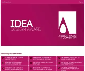 Idea-Award.com(Idea Awards. A' Idea Award) Screenshot