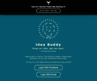 Idea-Buddy.com(Plan strategy is success key of business) Screenshot