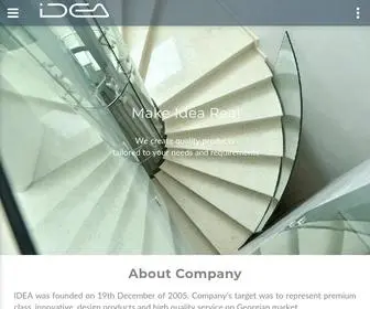 Idea.ge(IDEA was founded on 19th December of 2005. Company) Screenshot