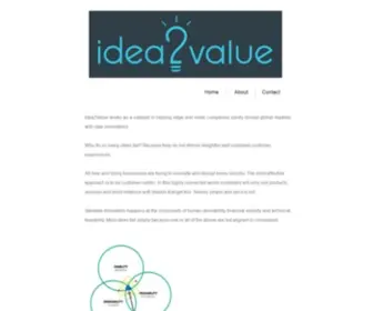 Idea2Value.com(Customer Centric Innovation) Screenshot