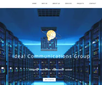 IdeacommGroup.com(Communications Group) Screenshot