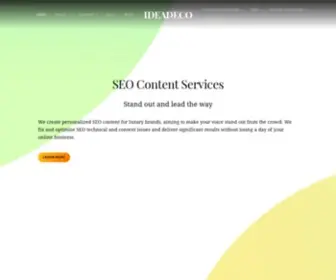 Ideadeco.co(SEO Copywriting Agency in Greece) Screenshot