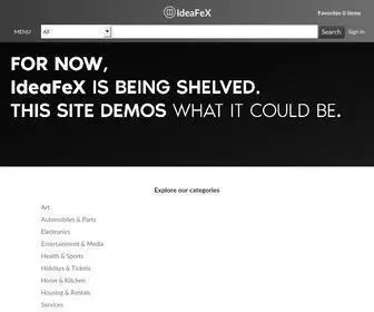 Ideafex.com(Selling commission) Screenshot