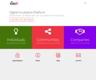Ideagist.com(Startup Ecosystem Connector and Virtual Incubation Platform) Screenshot