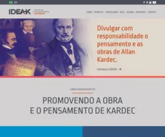 Ideak.com.br(Instituto de Divulgação Espírita Allan Kardec) Screenshot