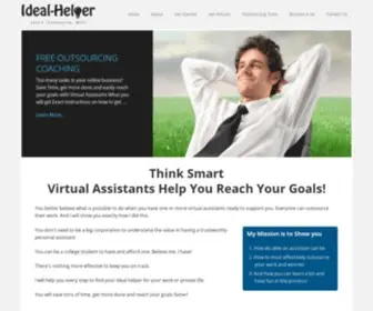 Ideal-Helper.com(Real Experiences of Outsourcing Work and Private Life) Screenshot