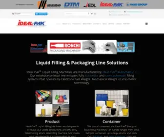 Ideal-Pak.com(Liquid Filling & Packaging Solution Experts) Screenshot