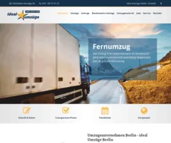 Ideal-Umzuege.de(Umzugsunternehmen Berlin) Screenshot