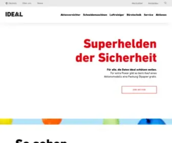 Ideal.de(Aktenvernichter, Schneidemaschinen und Luftreiniger) Screenshot
