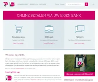 Ideal.nl(Online betalen via uw eigen bank) Screenshot