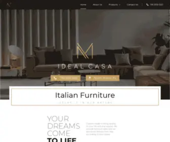 Idealcasa.us(Italian Furniture in Miami and South Florida) Screenshot