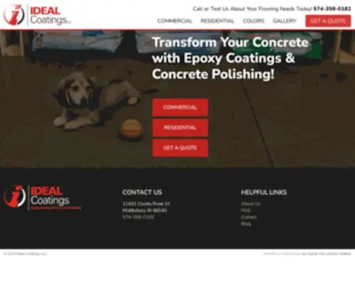 Idealcoatings-INC.com(Ideal Coatings LLC) Screenshot