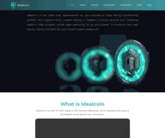 Idealcoin.io(IDEALCOIN) Screenshot