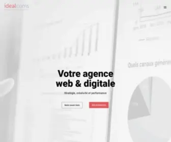 Idealcoms.net(Agence web idealcoms) Screenshot