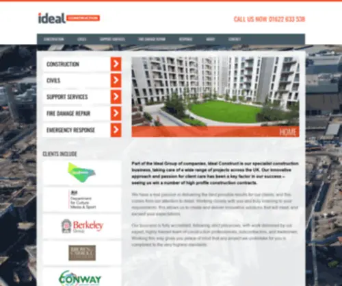 Idealconstruct.co.uk(Ideal Construction) Screenshot