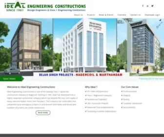 Idealconstructions.in(Ideal Engineering Construction) Screenshot