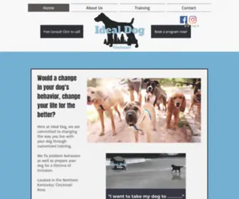 Idealdogcincy.com(Dog Training) Screenshot