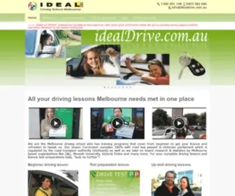 Idealdrive.com.au(Ideal driving school Melbourne) Screenshot