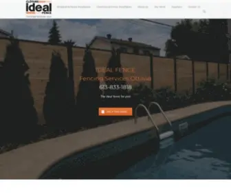 Idealfence.ca(Ottawa Fence Companies) Screenshot