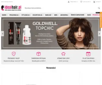 Idealhair.pl(Profesjonalne kosmetyki do włosów) Screenshot