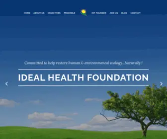 Idealhealthfoundation.org(Ideal Health Foundation) Screenshot