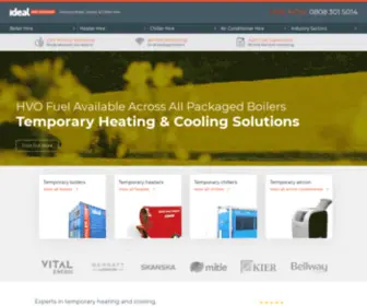 Idealheatsolutions.co.uk(Temporary Heating & Cooling Solutions) Screenshot