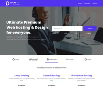 Idealhost.co.za(Ultimate Premium Web hosting & Design for everyone.IdealHost) Screenshot