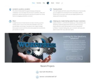 Idealienstudios.com(Equally happy at the top or bottom of the WordPress stack) Screenshot