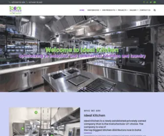 Idealkitchenqa.com(Specializing in industrial and commercial kitchens and laundry) Screenshot