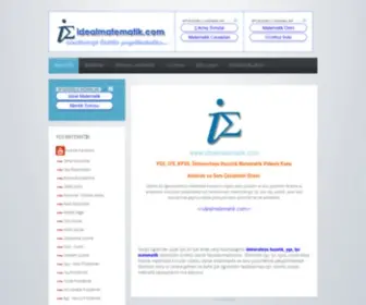 Idealmatematik.com(YGS) Screenshot