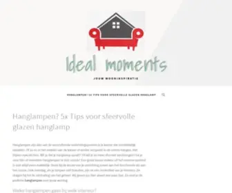 Idealmoments.co.uk(5x Tips voor sfeervolle glazen hanglamp) Screenshot