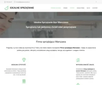 Idealnesprzatanie.pl(Firma sprzątająca Warszawa) Screenshot