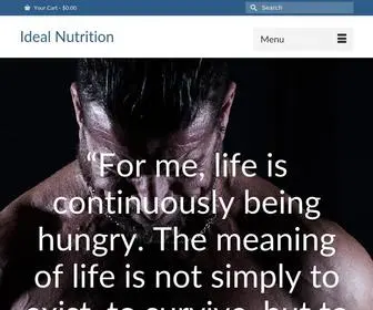 Idealnutrition.com(Ideal Nutrition) Screenshot